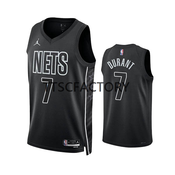 Brooklyn Nets Trikot Kevin Durant 7 Jordan 2022-23 Statement Edition Schwarz Swingman - Herren Brooklyn Nets Trikot Kevin Durant 7 Jordan 2022-23 Statement Edition Schwarz Swingman - Herren